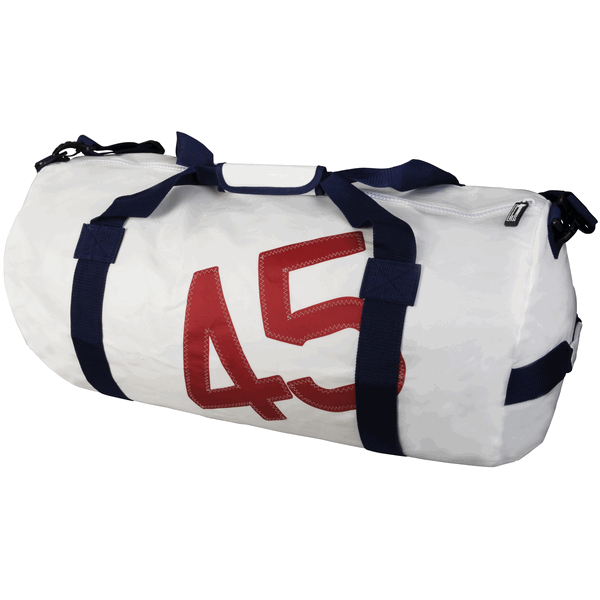 Bainbridge International Sailcloth Barrel Bag White Large 70 X Sailcloth Barrel Bag White Large 70 X 37cm 75l