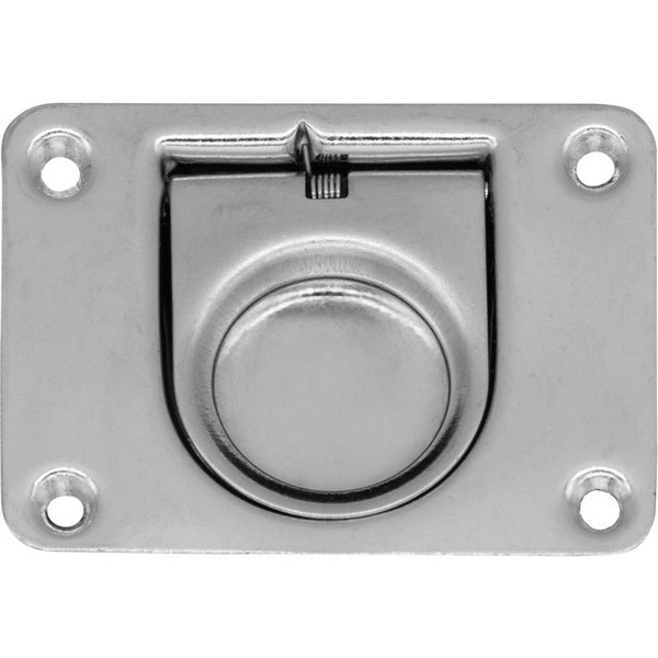 Bainbridge International > Lift Handle With Return Spring W76xL57mm Stainless Steel Bainbridge International > Lift Handle With Return Spring W76xL57mm Stainless Steel