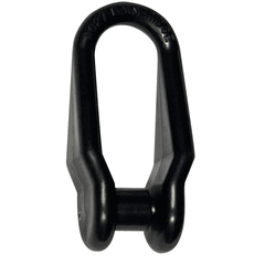Sail Shackles Small Screw-On Black  Plastic with Screws