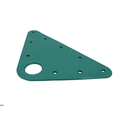 Headboard 100mm x 115mm x 142mm Plastic Green