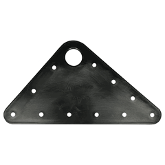 Headboard 115mm x 130mm x 163mm Black 