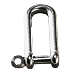 Long D Shackle AISI316 6mm L48mm with 12mm gap 6mm pin