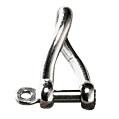 Twisted Shackle AISI316 8mm L48mm with 16mm gap 8mm pin