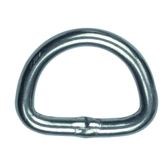 D-Rings 25mm x 4mm Welded Nickel Plated Steel