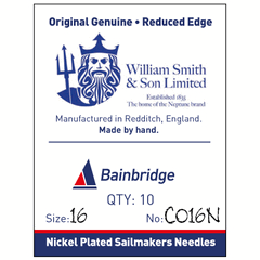 Sailmakers Needles No.16 69mm Nickel Plated