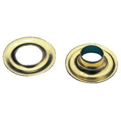 Stimpson Plain Rim #0 Brass Grommets With Washers