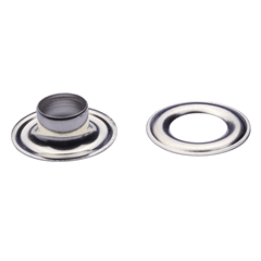 Stimpson Plain Rim #2 Nickel Grommets With Washers