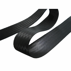 Webbing Seat Belt Style 50mm Polyester Black