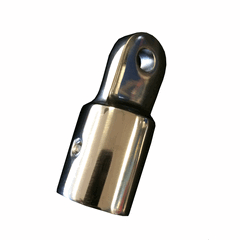 Eye End 19mm (¾'') Tube With 6.4mm (¼'') Hole Stainless Steel