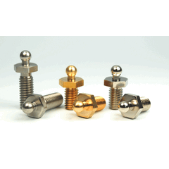 LOXX Metal Screw 16mm High Head Brass/Steel Thread/Nickel Plated