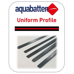Aquabatten Uniform Section Glass Batten 2400 x 10mm | 2 x 2mm