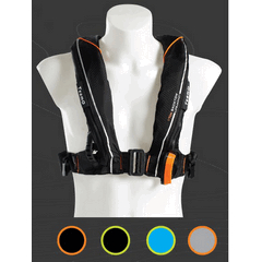 170N Coastal Lifejacket Automatic + MOB1 AIS Black Cover / Orange Trim