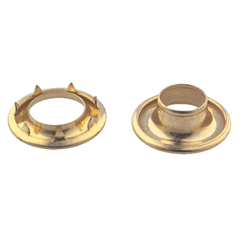 English Grommets No.0 Set Brass Finish