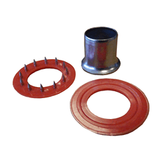 12mm Red Inox Ring Set 