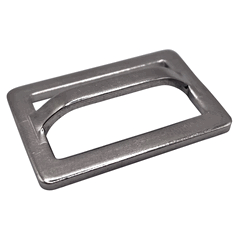 Adjuster Buckle 25mm Webbing Stainless Steel - raised bridge