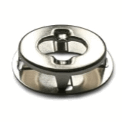 Turnbutton Eyelet & Washer 7.0mm Prong Nickel