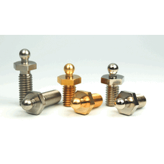 LOXX Metric Screw M5 x 6mm No Nut Brass/Nickel Plated