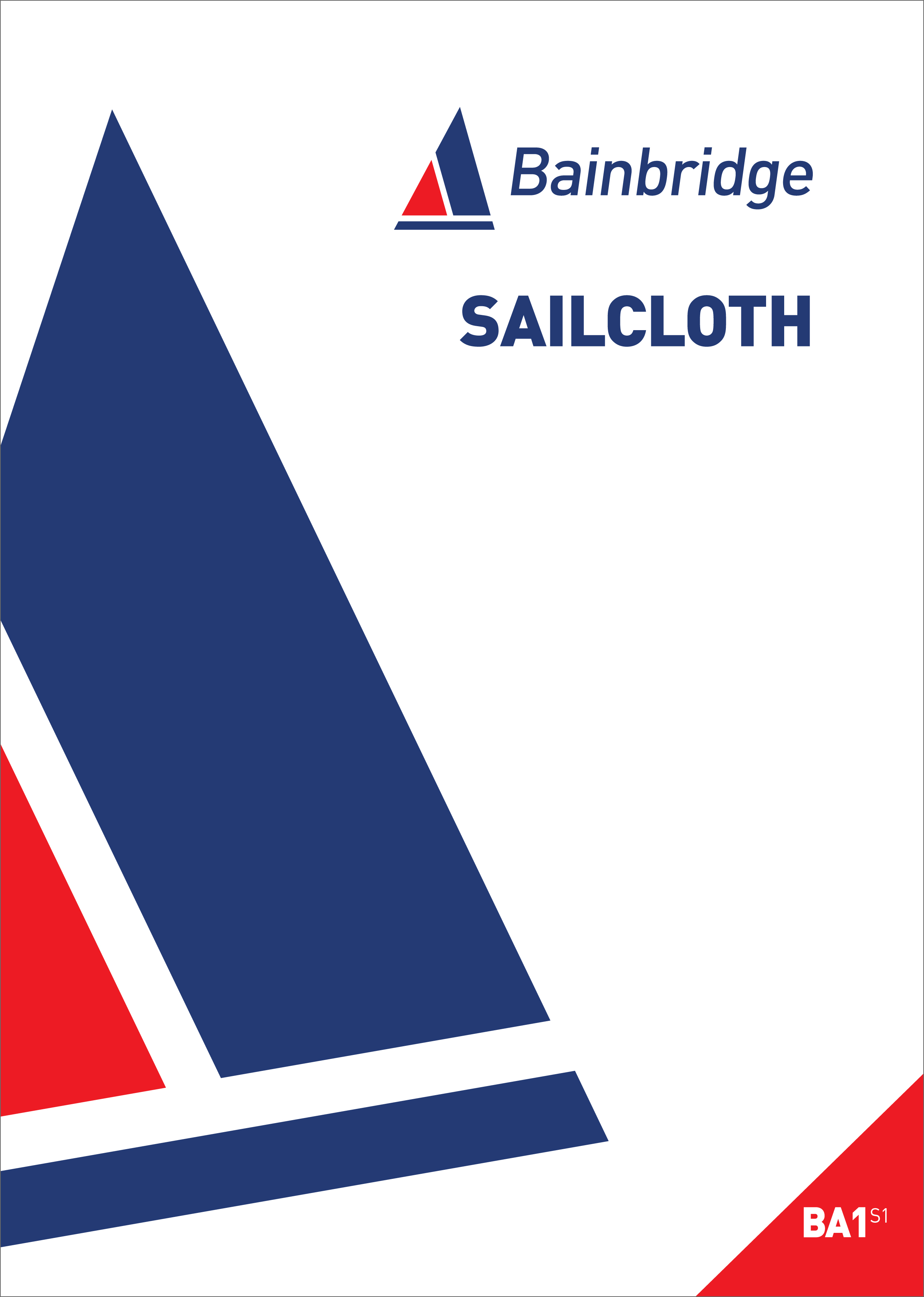 Front Cover of Sailcloth Catalogue